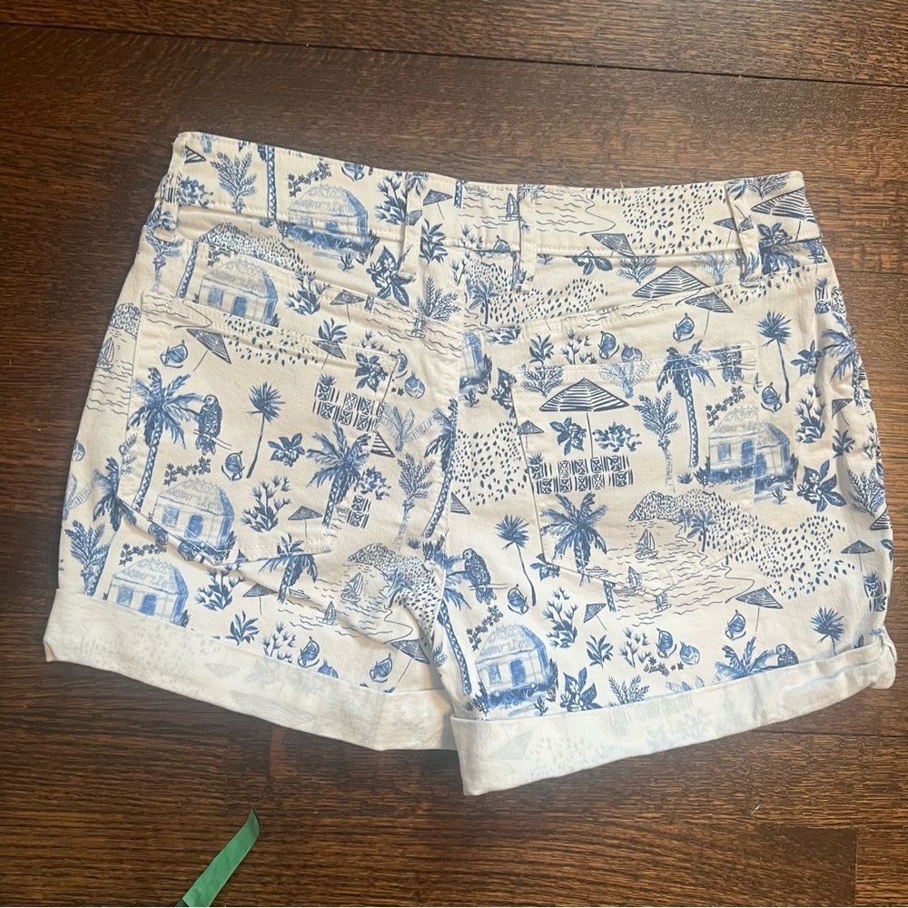 Tommy Bahama white with palm tree tropical print shorts size 28 - Picture 5 of 9